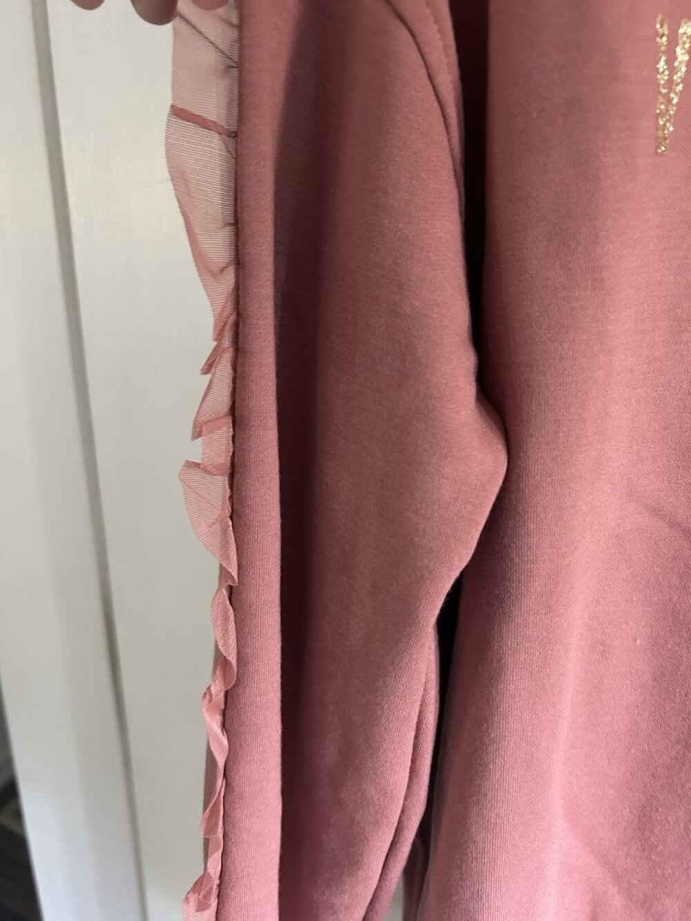 Victoria Sport Ruffled Fleece Pullover from Victoria’s Secret Women’s M NWOT - Picture 4 of 5